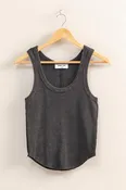 Acid Wash Rib Tank Top