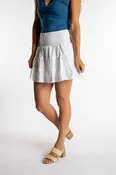 Anandi Eyelet Cotton Mini Skirt