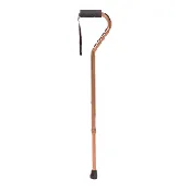 Deluxe Adjustable Cane Offset W/Wrist Strap