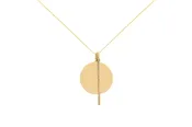 14K Yellow Gold 18-20″ Diamond Bar Necklace