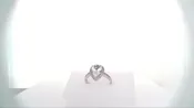 Aqua White Gold Ring