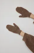 Wol Hide Rib Mitten - Earth — Cocobolo