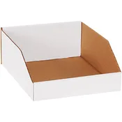 10 x 12 x 4 1/2" White Bin Boxes (Bundle of 25)