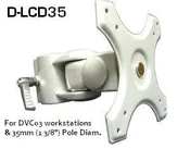 D-LCD35 Pole Mount LCD Bracket Clamp for 35 mm. poles & for DVC03 LCD Pole workstation