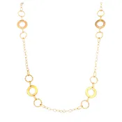 10 Karat Yellow Gold Circle Link Necklace