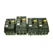 (4) Mitsubishi Electric NF-SF3015 No Fuse 3-Pole 15A Circuit Breakers NF-SF