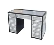 Jennifer Hollywood Makeup Vanity Table - Black