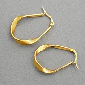18K Stainless Steel Waterproof Tarnish Free Hoops
