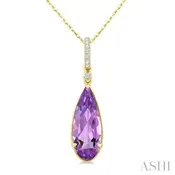 10 Karat Amethyst Pendant