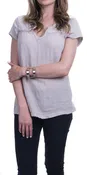 Cotton Blend V-Neck