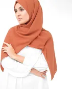 Apricot Orange Georgette Hijab