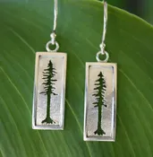Medium Silver Tree Earrings — Treasures Fine Jewelry