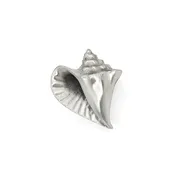 Conch Shell Cabinet Knob, Left Flange