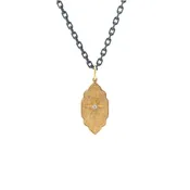 14 Karat Yellow Gold Elongated North Star Charm