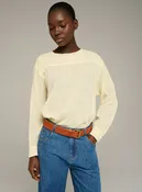 Blouse droite manches longues en coton
