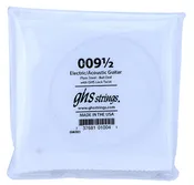 009.5 GHS .009-1/2 Plain Steel Electric / Acoustic Guitar String 12-Pack