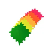 Fluorescent Square Starbursts - 3 Sizes Available