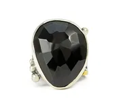 black spinel swirl ring | Rings | Margaret Ellis Jewelry