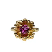 14K Gold Pink Sapphire Bloom Ring
