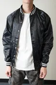 Satin Baseball Jacket