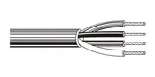 Belden # 1310A 1SL1000 - Multi-Conductor - Speaker Cable 4 14 AWG PE FRPVC White 1SL - Price Per 1000 Feet