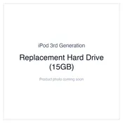 iPod 3G — Replacement Hard Drive (15GB)