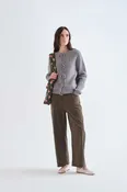 Compania Fantastica-Front Tie Knit Cardigan