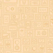 Color Game Sun - Postcard - Lighter Maple