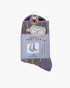 Bisque, CDF Etendue, Grey and Green Amidakuji Cat Sock