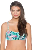 Aerin Rose Women's Havana Aerial Bandeau Bikini Top
