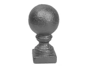 1.5" Cast Iron Ball Finial with 1.25" Square Base