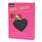 BLINGSTING - Black Glitter Heart Personal Alarm