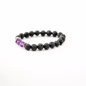 Lavender Oil Infused Amethyst Lava Rock
