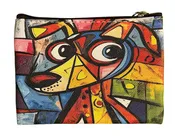 22Tote 50520SE SIDE EYE Multicolor Dog Coin Purse