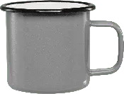Country Cup- Bulk Custom Printed 16oz Enameled Steel Cup with Black Rim