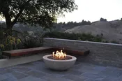 Simplicity Edge Fire Bowl 40" x15" 5" lip, Creamy Buff