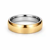 14K & Cobalt Inlay Band 7mm