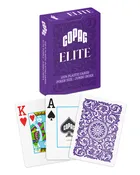 Copag Elite 100% Plastic Playing Cards - Poker Size (Standard) Jumbo Index Purple Single Deck