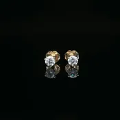 1/2Ctw Lab Grown Diamond Studs 14K Yellow Gold