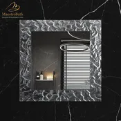 Artistic Luxury LED Mirror | White/Silver