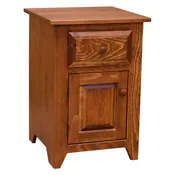 18" Folks One Drawer One Door Pine Night Stand
