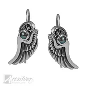 Angel wings Earring with gemstone - KS 005