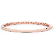 0.15CT.TW ROUND LAB BEZEL SET DIAMOND BANGLE