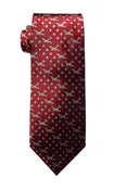 B-29 Superfortress airplane silk tie in red