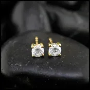 1/2 Carat Lab Diamond Post Earrings in 14K Gold