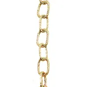 1/2″ Chain Link Garland – Metallic Gold – 9′ pkg.