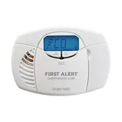 BRK Electronics First Alert CO7B01D DC 9V Alkaline Battery Operated Carbon Monoxide Alarm with Digital Display