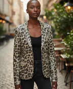 Luxe Leopard Blazer ISJ-764