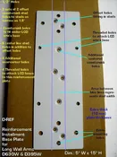 D-REF Installation Reinforcement Plate for DW630W & DW395W Wall LCD Monitor Arms