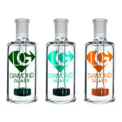 Diamond Glass "Jewel" Ash Catcher with Showerhead Perc, 45 Degree, Assorted